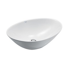 INUSBATH 圓形獨立洗臉盆 L751 + 安裝配件套組地板管道, 1套