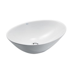 INUSBATH 圓形獨立洗臉盆 L751 + 安裝件套組牆壁管道, 1套