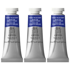 WINSOR&NEWTON 溫莎牛頓 專業水彩 180 鈷藍色深 3p, 14ml, 1色