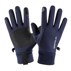 ARYKO 騎士防水防寒觸控螢幕手套 雙手組, 藍色