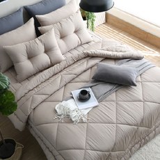 amante 素色絎縫薄被, 摩卡米色