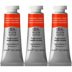 WINSOR&NEWTON 溫莎牛頓 專業水彩650透明橙色3p, 14ml, 1色
