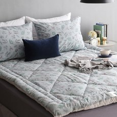 amante 超細纖維印花床薄墊組, 灰色