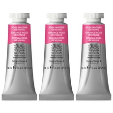 WINSOR&NEWTON 溫莎牛頓 專業水彩587玫瑰茜草正品3p, 14ml, 1色
