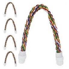 Leaf Parrot 鸚鵡彩色棉棲木 03375 小型, 5個, 混合顏色