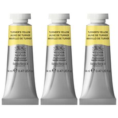 WINSOR&NEWTON 溫莎牛頓 專業水彩 649 Turners 黃色 3p, 14ml, 1色