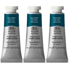WINSOR&NEWTON 溫莎牛頓 專業水彩697 Aqua綠色3p, 14ml, 1色