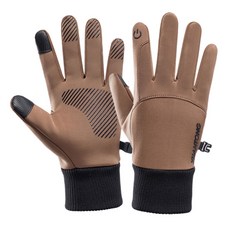 ARYKO 觸控螢幕機車防寒手套 雙手一組, 卡其色