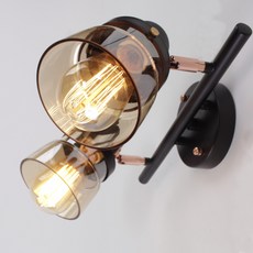 Wanda 2燈壁燈, 黑色的