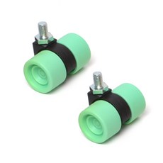 彩色輪螺絲旋轉 綠色, 2個