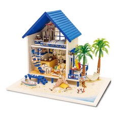 Kkomideal 藍色海灘小屋模型組 XL號, 混色