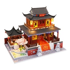 Kkomideal DIY 微型房子東方風格 32 松邦金城 + 手工工具, 混色