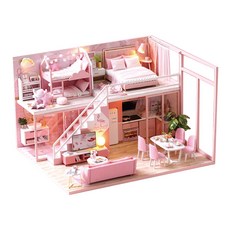 Kkomideal DIY袖珍屋 中型 10號甜蜜相遇+工具組, 混色