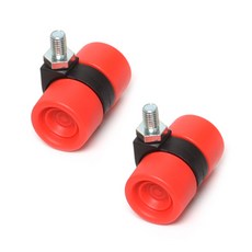 彩色輪子螺絲旋轉 紅色, 2個