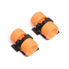 彩色輪子平止水橙色, 2個