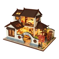 Kkomideal DIY 微型房子東方風格 42 夢幻城市 + 手工工具, 混色