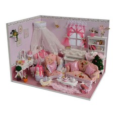 꼬미딜 DIY 미니어처하우스 중형 02 공주의 일기 + 제작도구, 혼합색상, 1개