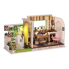 꼬미딜 DIY 미니어처하우스 중형 37 고텐부르크 스튜디오 + 제작도구, 혼합색상, 1개