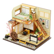 꼬미딜 DIY 미니어처하우스 동양풍 07 여관 + 제작도구, 혼합색상, 1개