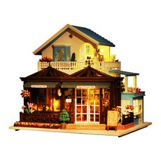 Kkomideal DIY 微型房子大型 33 下午咖啡廳 + 手工工具, 混色