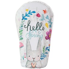 하늬통상 스탠드 선풍기 커버, 보라꽃토끼