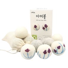 Baoz Wool 羊毛烘乾機軍球+棉袋套組, 1個