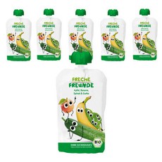 FRECHE FREUNDE 蔬果泥, 蘋果香蕉菠菜黃瓜綜合口味