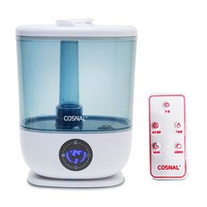 Cosnal 自動濕度調節 雙重超音波加濕器 5.5L + 遙控器, CO-HU-DUAL5500 (白色), White
