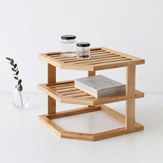 MARKET B Bamboo Jawal 多功能置物架, 木色, 3層