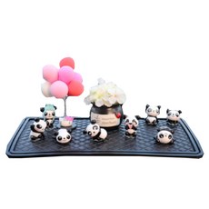 차량피규어 8마리 팬더 + 플라워 + 풍선 + 패드, 플라워(화이트), 풍선(핑크), 1개