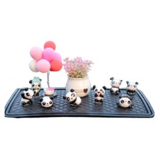 차량피규어 8마리 팬더 + 플라워 + 풍선 + 패드, 핑크, 1개
