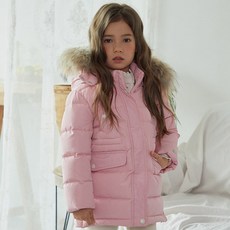 ToTo Heros 女童款毛絨連帽羽絨外套