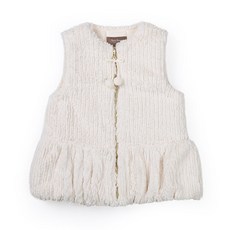 ToTo Heros 長款拉鍊皮草背心