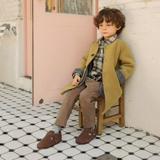 WISHKIDS 男童貂皮大衣