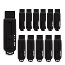 STAEDTLER 施德樓 滑動橡皮擦 525 PS, 黑色, 12個