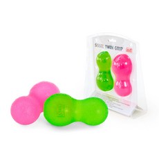 Sissel Twin Grip 手部鍛煉健身配件 2 件套, 粉色, 綠色