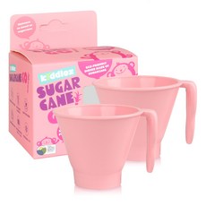 Kiddlez 孩童單耳水杯, 粉色, 2入