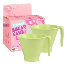 Kiddlez 孩童單耳水杯, 綠色, 2入