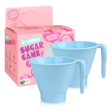 Kiddlez 孩童單耳水杯, 藍色, 2入