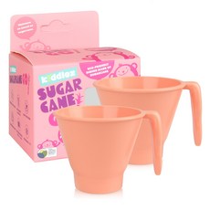 Kiddlez 孩童單耳水杯, 橘色, 2入