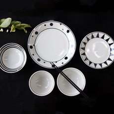 마루이세라믹 유니버스 1인 식기세트 5p, 달님, 랜덤발송(쿠프, 접시16, 접시 19), 5종
