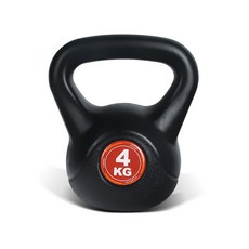 EGOJIN 壺鈴, 黑色, 4kg, 1個