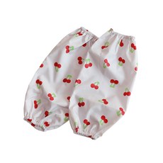 TABLIER 孩童繪畫防水袖套 2入, 灰色櫻桃款