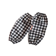 TABLIER 兒童用美術防水套袖2p, 黑色格子款