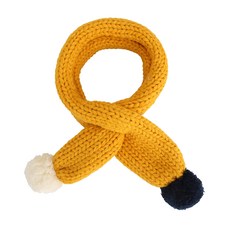 SHOOPEN KIDS 用雙色絨球的針織圍巾 VKMM19W01