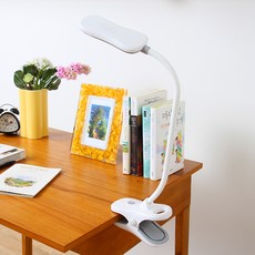 Inlight夾式LED檯燈 TI-1105+燈座, 現代白