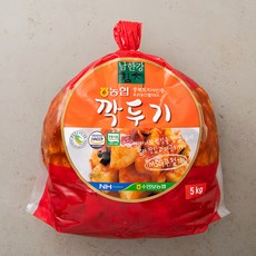 남한강김치 충북인증 우리농산물로 만든 깍두기, 5kg, 1개