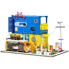 KkomiDEAL DIY 袖珍屋 大型 23 夏季休閒 + 製作工具, 混合色, 1個