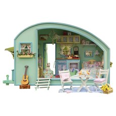 Kkomideal DIY 微型房屋大型 10 大篷車旅行 + 手工工具, 混色