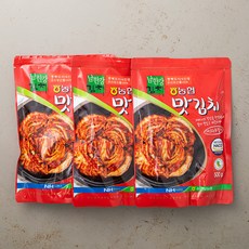 남한강김치 충북인증 우리농산물로 만든 맛김치, 500g, 3개